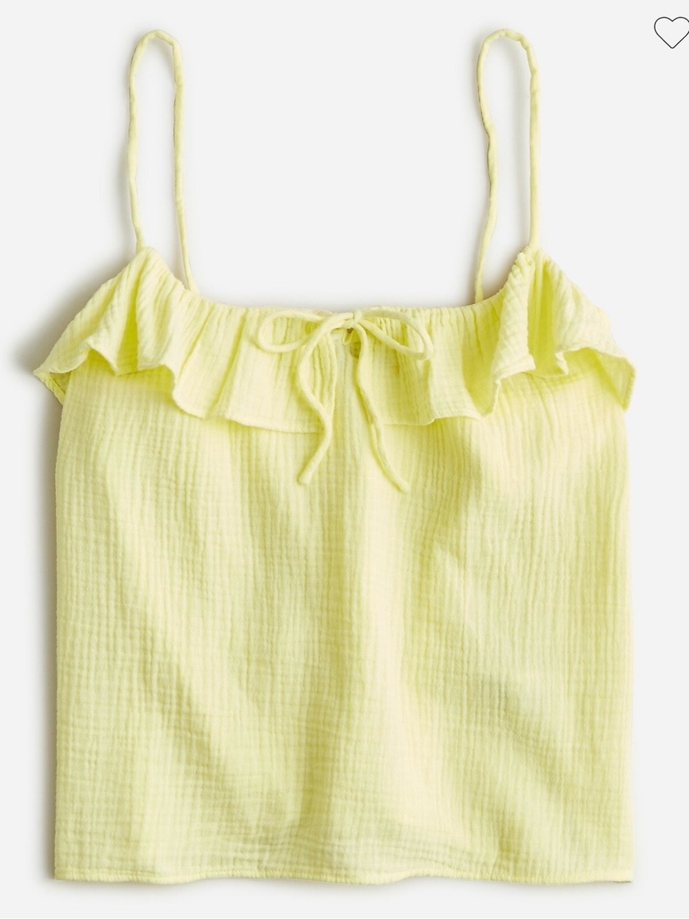 J. Crew Ruffle Soft Gauze Camisole